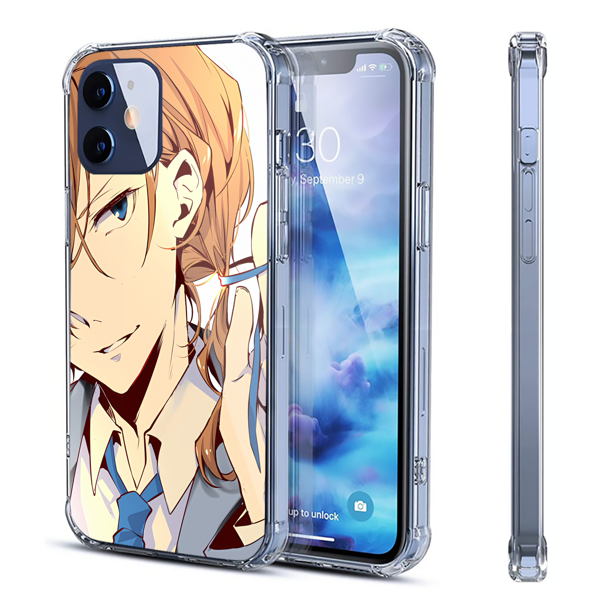 （画像用） 文豪ストレイドッグス Bungo Stray Dogs 【iPhone 12シリーズ対応】透明スマホケース（クリアソフトケース）